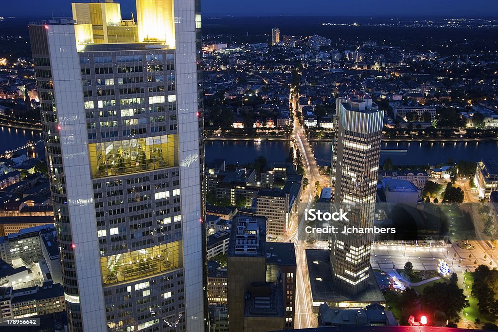 Commerzbank e la Banca centrale europea - Foto stock royalty-free di Ambientazione esterna