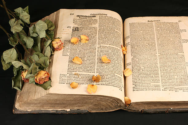 istock Image of old book from 16 century 178957053