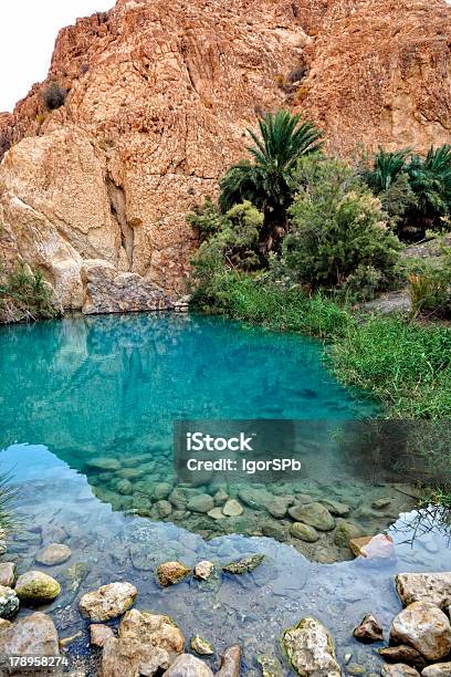 Mountain Oasis Chebika Stock Photo - Download Image Now - Africa, Atlas Mountains, Blue