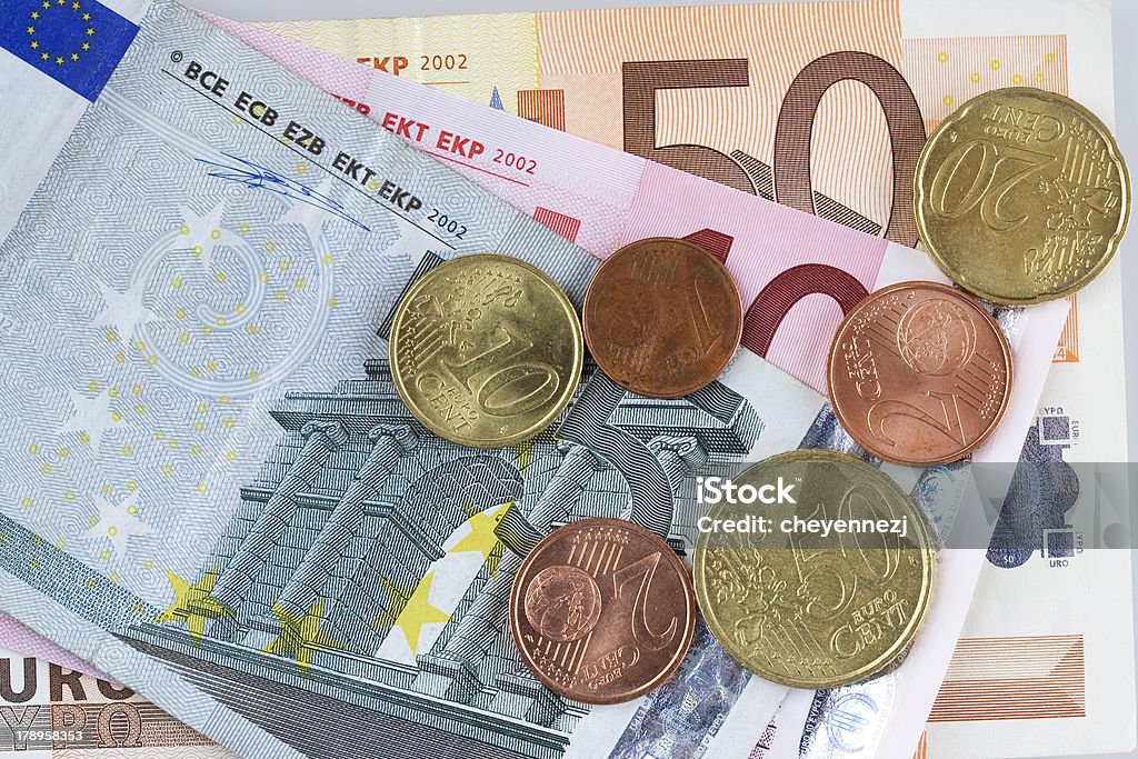 Некоторые евро - Стоковые фото Банковское дело роялти-фри