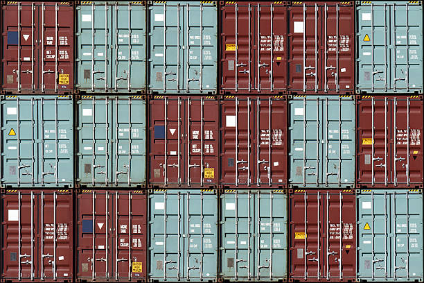 Containers stock photo