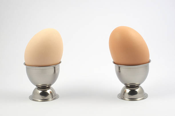 two eggs stock photo
