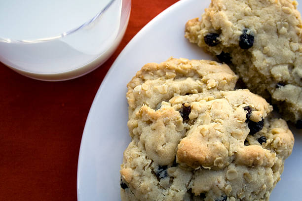 istock Oatmeal Cookies and Milk 178958700