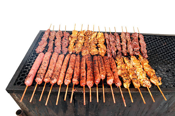 istock Barbecue skewers on the grill 178958942