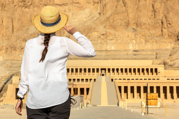 istock Woman at Hatshepsut Temple 1789596799