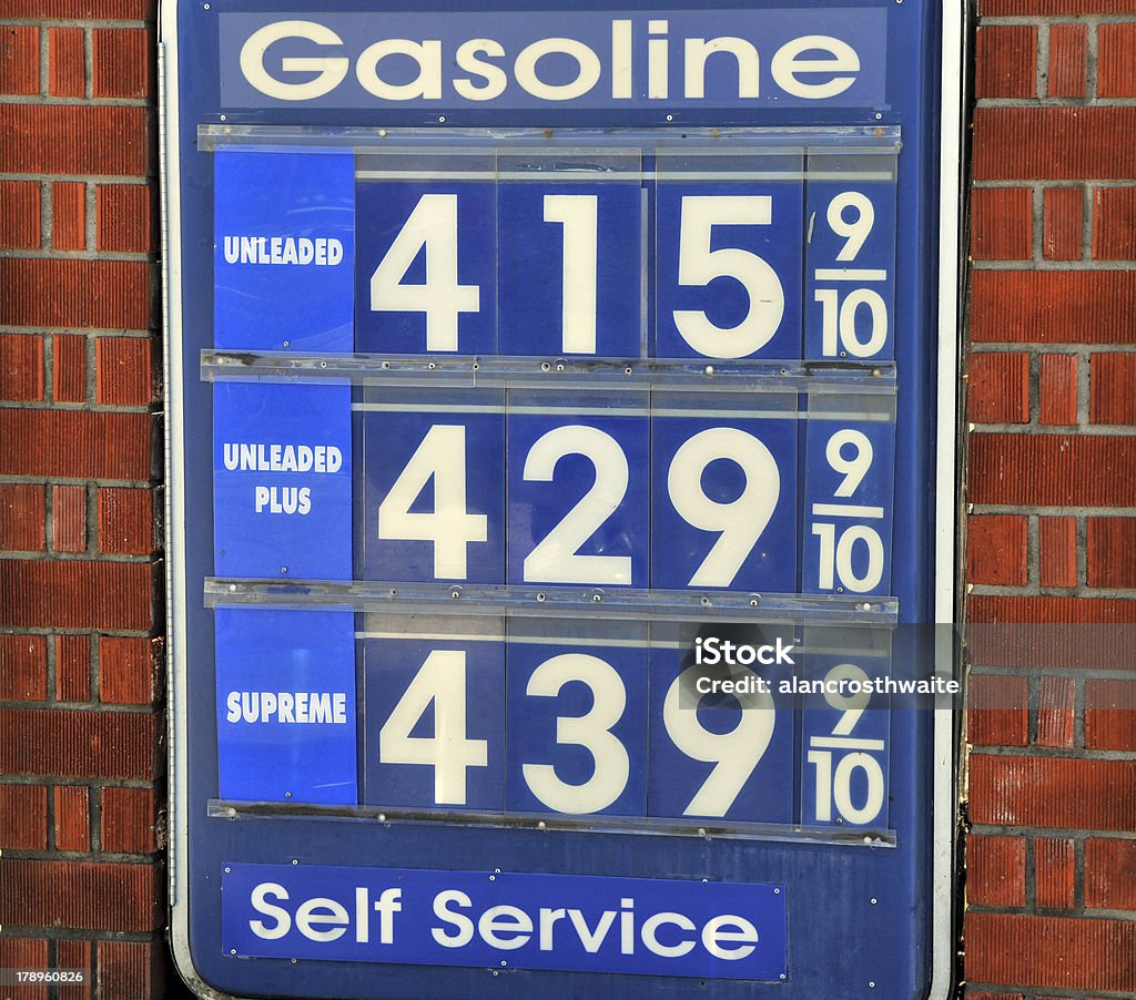 Prezzi della benzina - Foto stock royalty-free di Prezzo della benzina