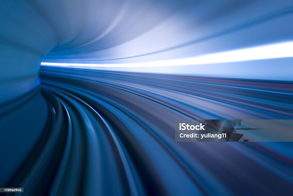 blue tunnel motion blue of blue tunnel Abstract Stock Photo