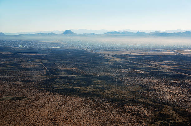 Hazy border town in Arizona