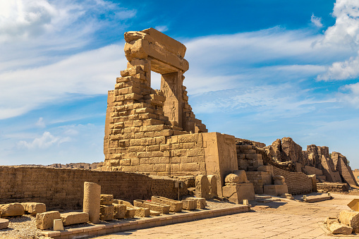 Dendera temple in a sunny day, Luxor, Egypt