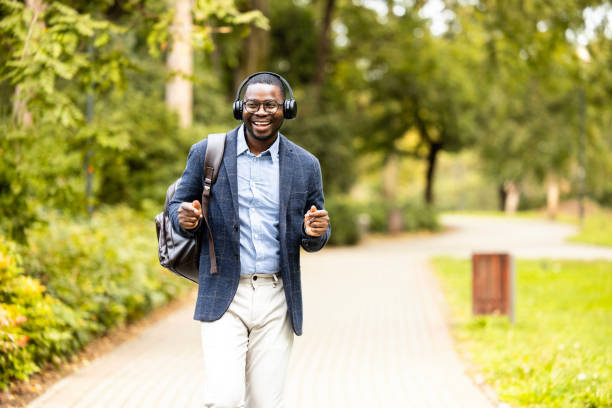 istock Cheerful man listetning to music. 1789620498