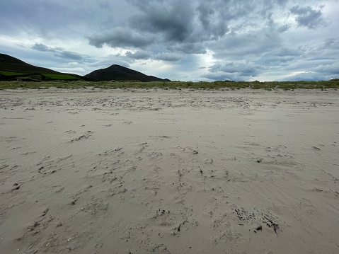 The beautiful Inch Beach in the Dingle Peninsula in County Kerry - Ireland