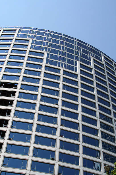 небоскрёб - office park three dimensional shape financial building built structure стоковые фото и изображения