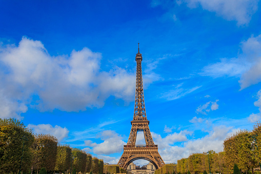 Eiffel tower in Paris, France