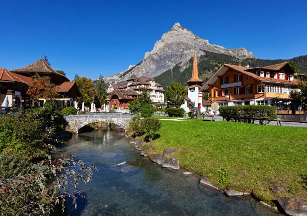 Center of Kandersteg village, Switzerland