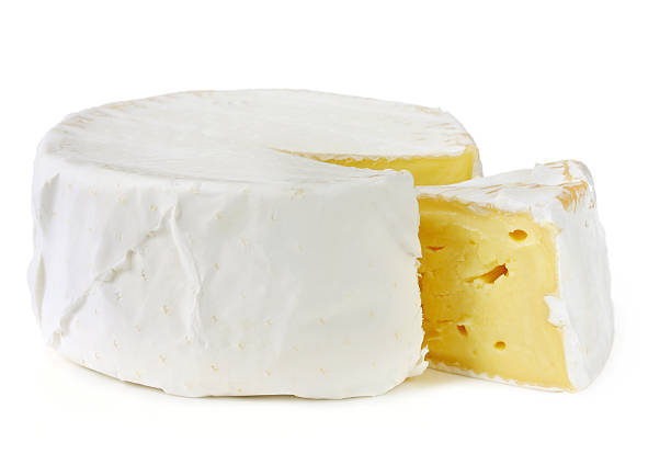 istock Slice of Brie cheese on white background 178962711