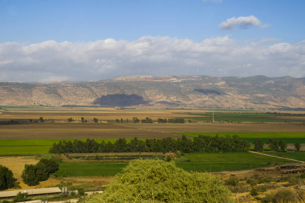 Hula Valley, seen from the Golan Heights