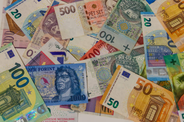 istock Background of currencies from different european countries 1789644451