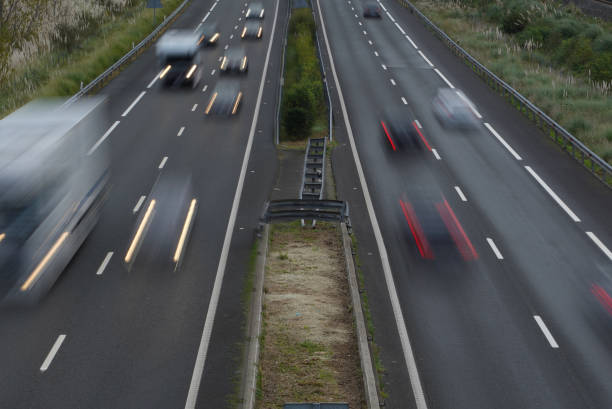 istock Cars driving by a highway in Spain 1789645099
