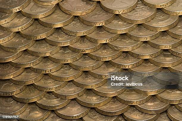 Britische 1pfundmünzen Stockfoto und mehr Bilder von Bankgeschäft - Bankgeschäft, Bildhintergrund, Britische Währung