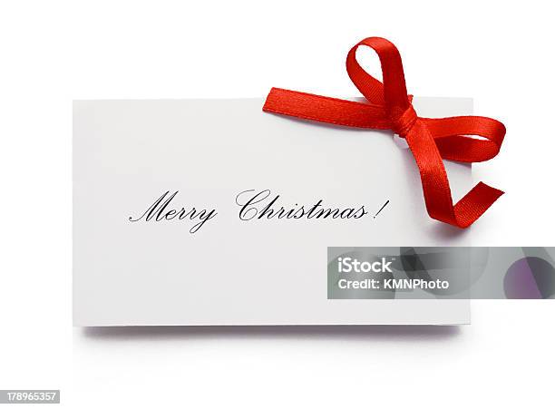 Merry Christmas - zdjęcia stockowe i więcej obrazów Bilecik do prezentu - Bilecik do prezentu, Bez ludzi, Białe tło