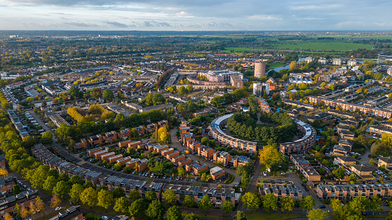 Aerial photo of the residential area of Amersfoort Nieuwland