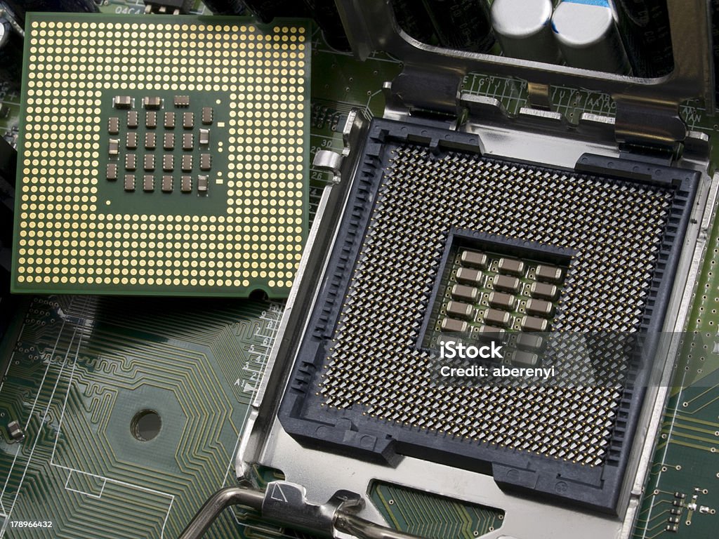 Computer CPU e della scheda madre - Foto stock royalty-free di Attrezzatura informatica