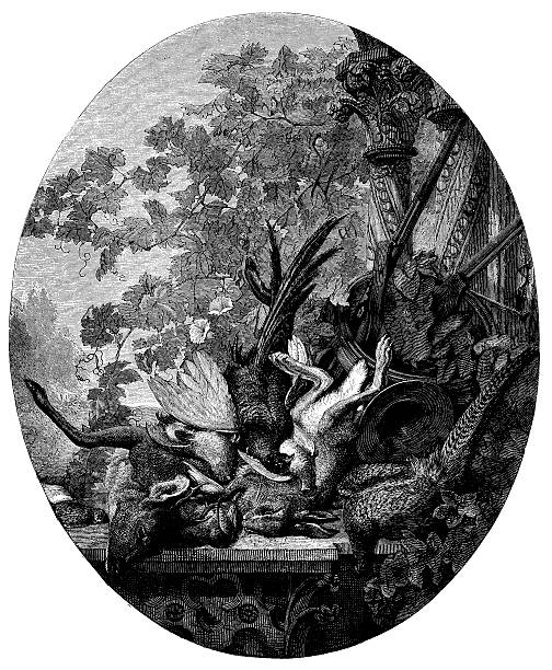 istock Antique illustration of game meat still life 178967081