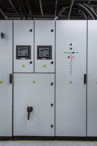 istock Industrial electrical switch panels in power station 1789684009