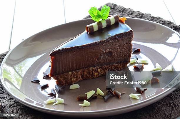 Chocolate Cheesecake Stock Photo - Download Image Now - Cake, Cheesecake, Chocolate