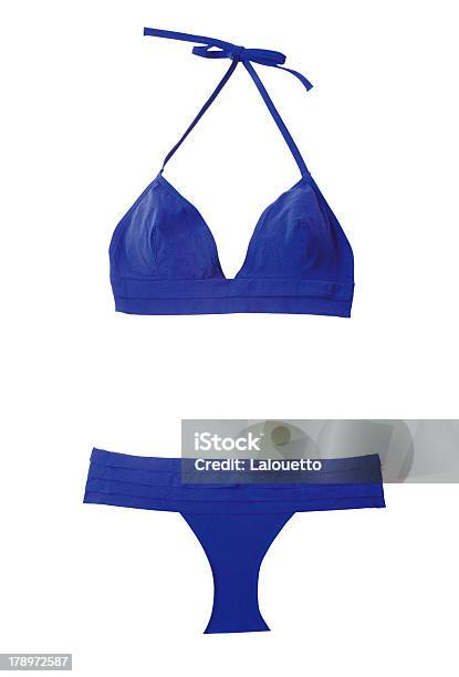 Marine Blue Bikini Stockfoto und mehr Bilder von Badebekleidung - Badebekleidung, Bikini, Blau