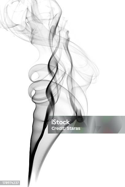Astratto Fumo Nero - Fotografie stock e altre immagini di Aromaterapia - Aromaterapia, Astratto, Bruciare