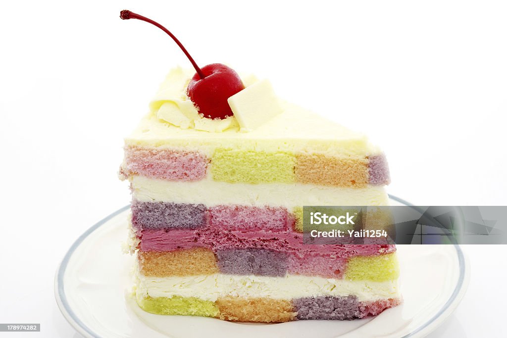 Regenbogenkuchen - Lizenzfrei Bildhintergrund Stock-Foto