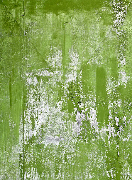 istock Abstract detailed green metal wall background texture 178974380