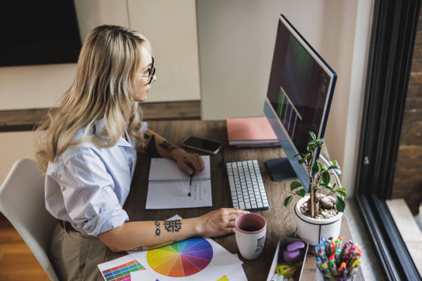 istock Digital Artist Working At Home 1789752353
