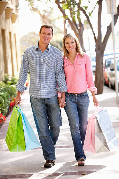 istock Couple carrying shopping 178976510