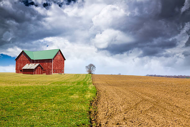 istock American Country with stormy sky 178976551