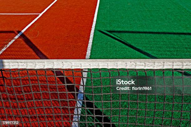 Synthetic Sports Field For Tennis Stock Photo - Download Image Now - Artificial, Brown, Close-up