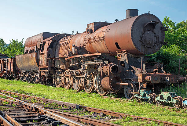 istock old steam locomotive in the rust 178977668