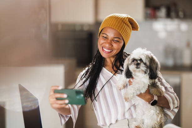 istock Freelance Designer And Her Small Dog 1789777611