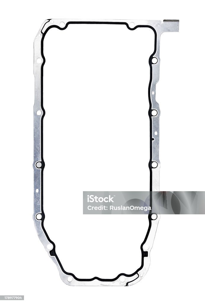 Metallo-Guarnizione in gomma crankcase auto - Foto stock royalty-free di A forma di blocco