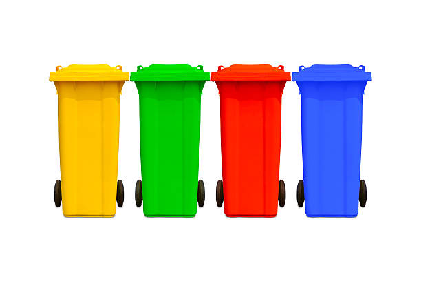 istock Large colorful trash cans collection 178978057