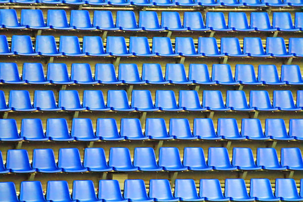 istock Amphitheater of dark blue seats 178978560