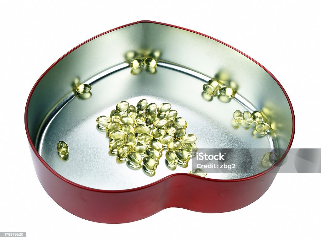 Omega 3 capsule - Foto stock royalty-free di Composizione orizzontale