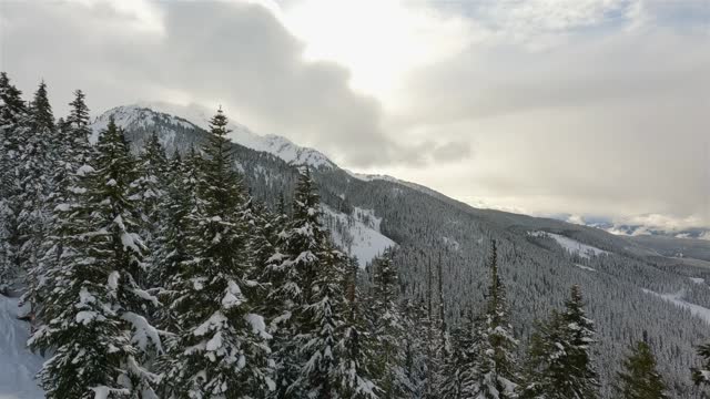 Whistler Mountain Ski Resort in Winter Season.