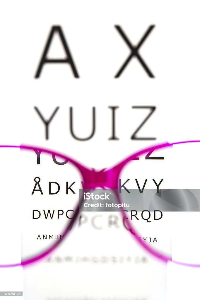 Optometrist Eye Exam with eye chart Eye Chart Stock Photo