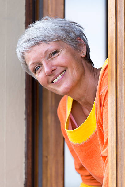 istock Smiling modern mature woman 178981152