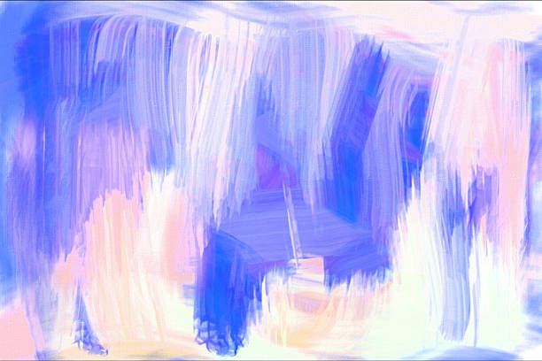 Abstract Watercolor nature painting