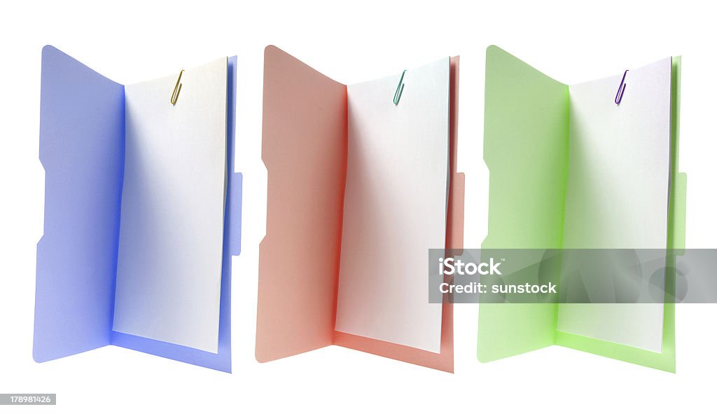 Tapes pastas de ficheiros - Royalty-free Caderno de notas Foto de stock
