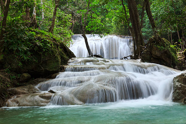 istock Waterfall in Erawan national park, level 1, Kanchanaburi 178981501