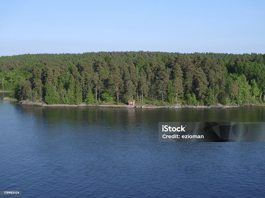 Einsam hut auf die Küste - Lizenzfrei Bauwerk Stock-Foto